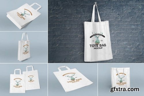 6 Tote Bag Mockups