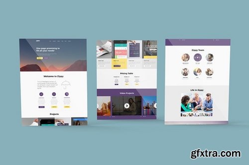 8 Website Mockups