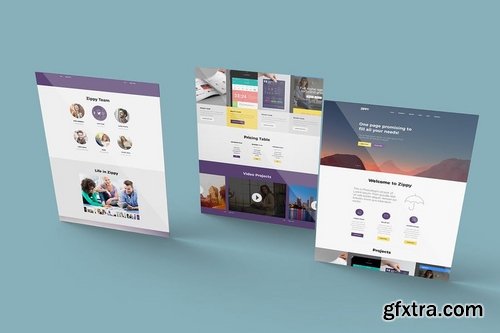 8 Website Mockups