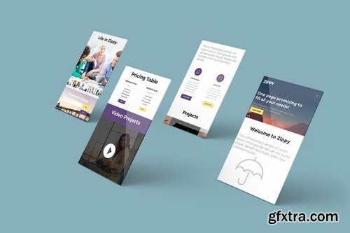 8 Website Mockups