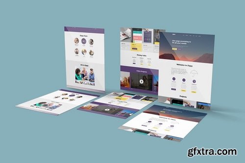 8 Website Mockups