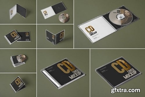 9 CD Cover Mockups