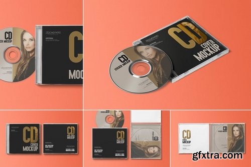 CD Label & Case Mockups