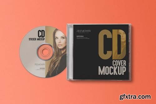 CD Label & Case Mockups