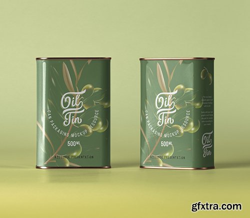 Psd Oil Tin Can Mockup