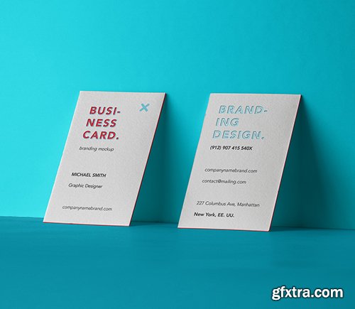 Psd Business Card Branding Mockup 4