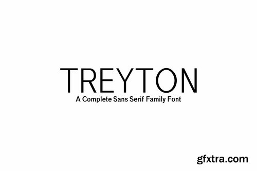 CM - Treyton Sans Serif 7 Font Family 1730634