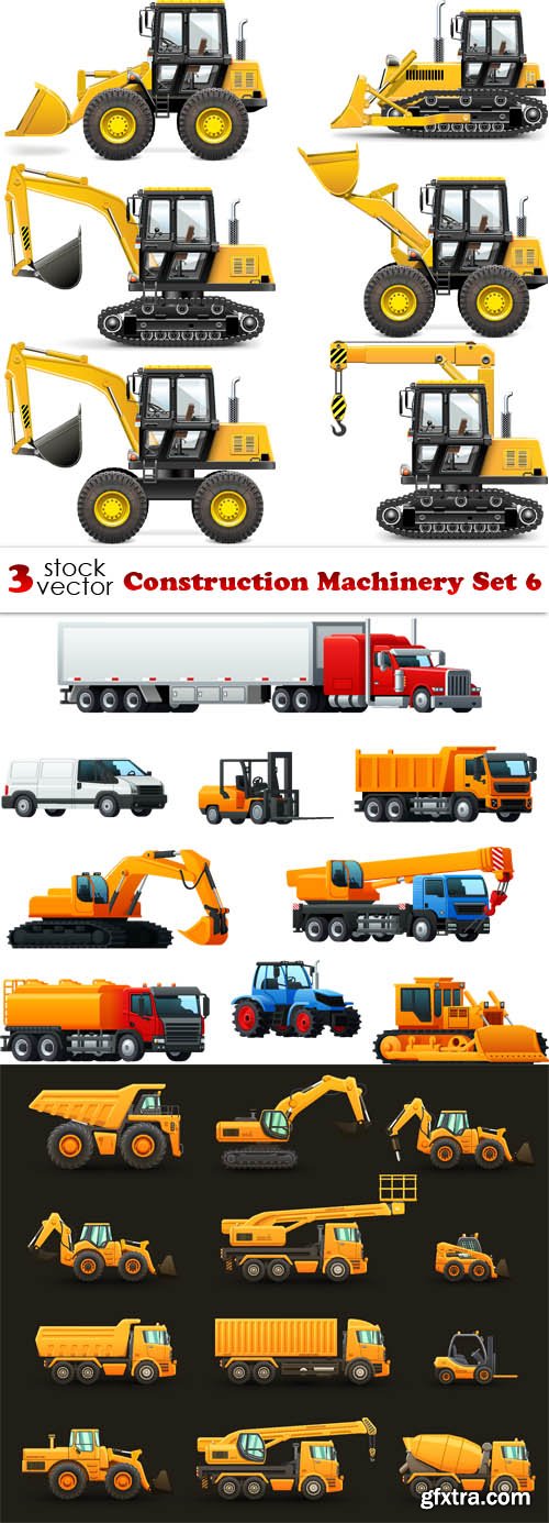 Vectors - Construction Machinery Set 6