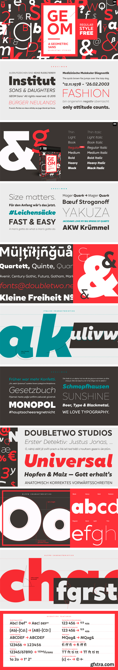 XXII Geom Font Family