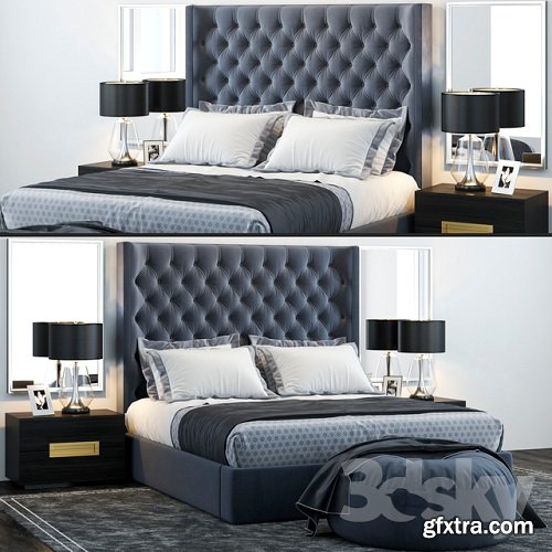 Restoration Hardware Zadie Tufted Bed