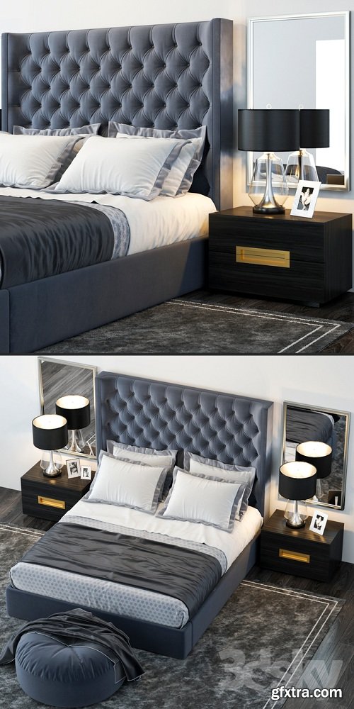 Restoration Hardware Zadie Tufted Bed