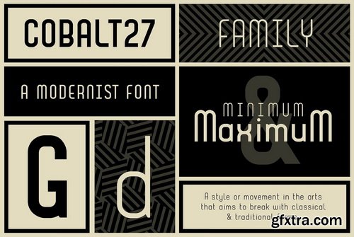 Cobalt 27 Font Family