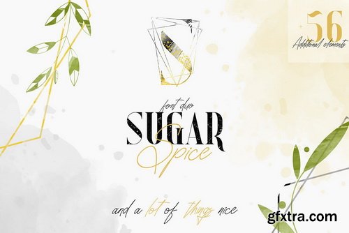 Sugar Spice Font Duo and Extras