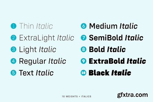 CreativeMarket Config Complete Font Family 2894268 - 40 FONTS