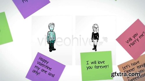 Videohive Animated Love Messages 3995466