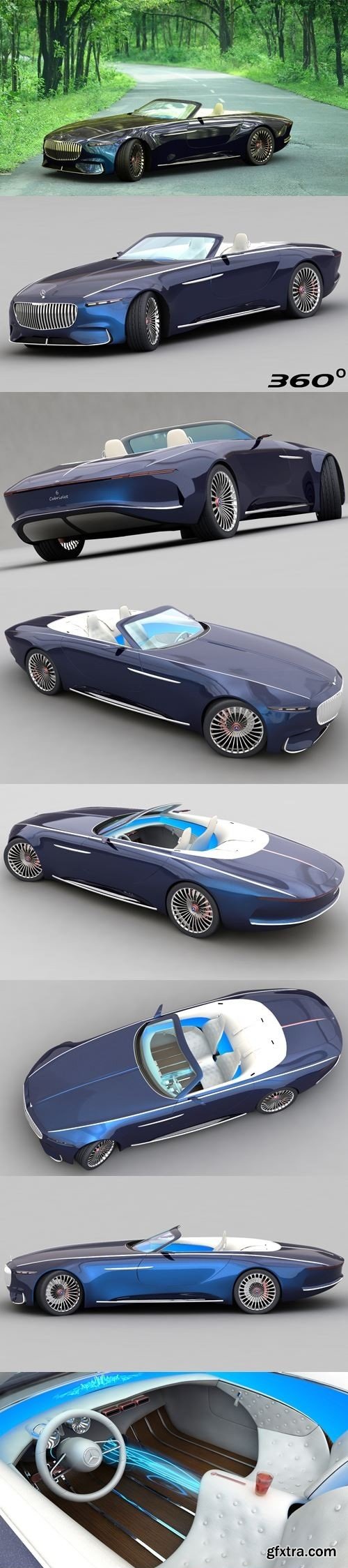 Mercedes-Maybach Vision 6 2018 3D Model