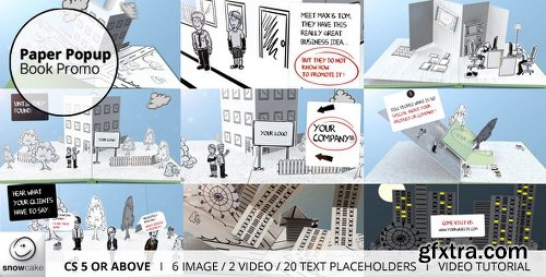 Videohive Paper Popup Book Promo 4732597