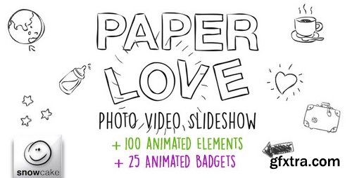 Videohive Paper Love Photo Video Slideshow 10734754