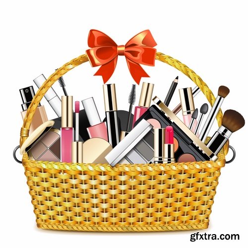 Cosmetics set basket bottle capacity bottle 25 EPS