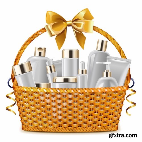 Cosmetics set basket bottle capacity bottle 25 EPS