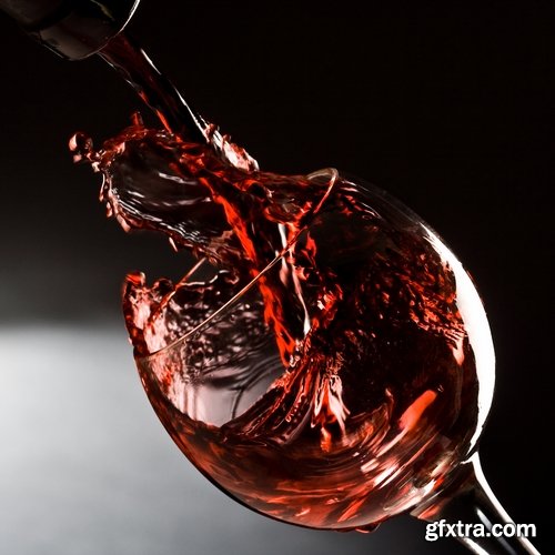 Wine still life red and white grape garnet glass barrel 2-25 HQ Jpeg