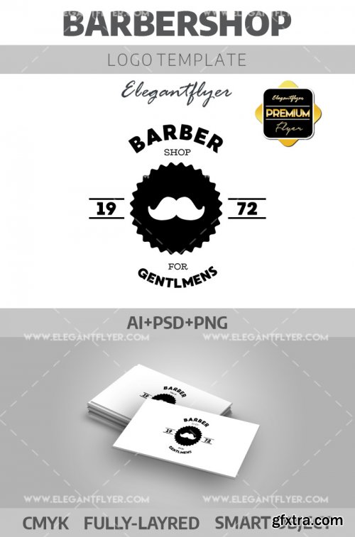 Barbershop V7 2018 Premium Logotype Template