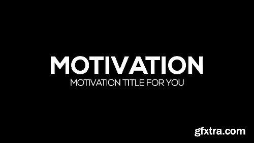 Videohive Clean Motivation Title 19656052