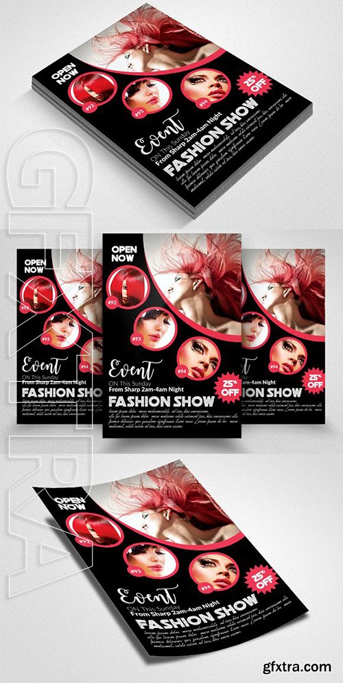 CreativeMarket - Fashion Magazine Flyer Template 2580610