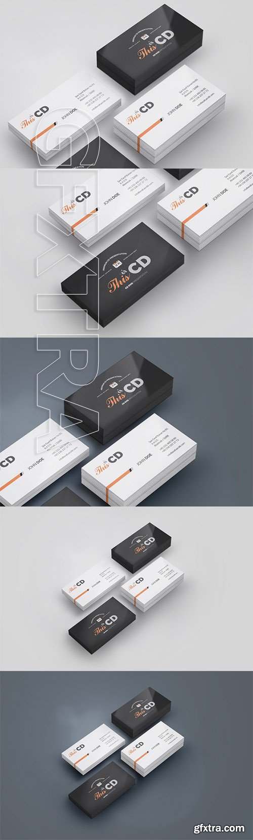 CreativeMarket - Branding Identity Card Mock-up 2 2810590