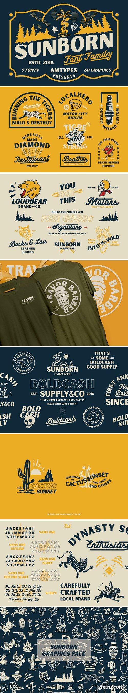 CM - Sunborn Font Family 2776467