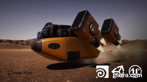 Vehicle Modeling in Houdini 16.5 - SciFi Dropship