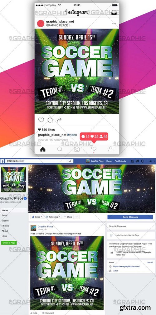 SOCCER GAME &ndash; SOCIAL MEDIA VIDEO TEMPLATE