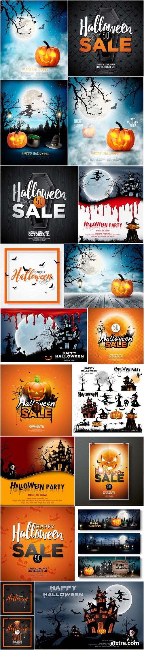 Halloween and Pumpkins 2 - 19xEPS