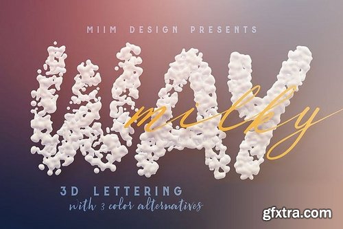 Milky Way – 3D Lettering