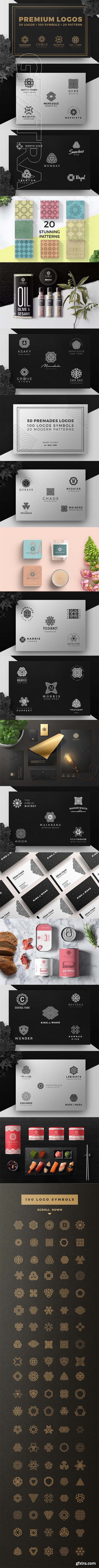 CreativeMarket - Premium premade logo icon pattern 2896629