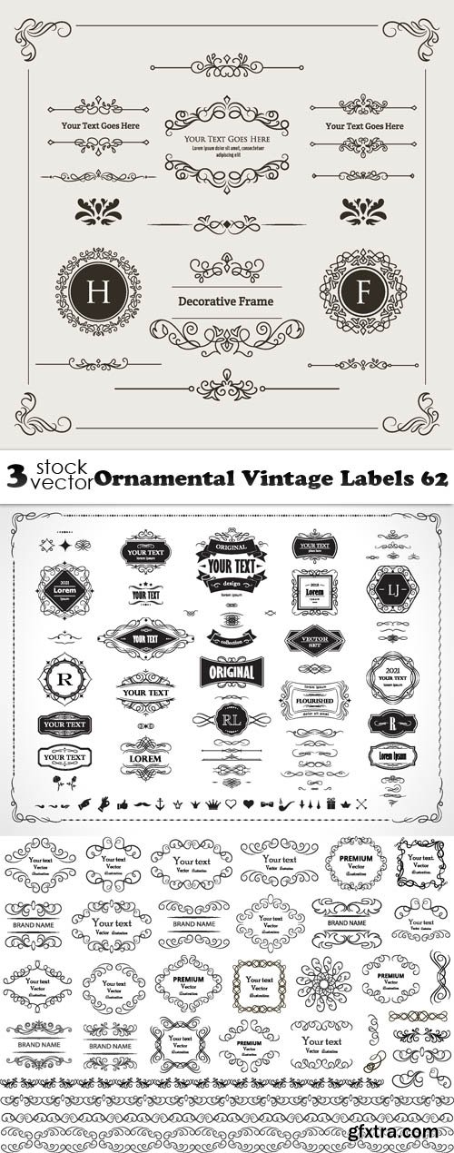 Vectors - Ornamental Vintage Labels 62