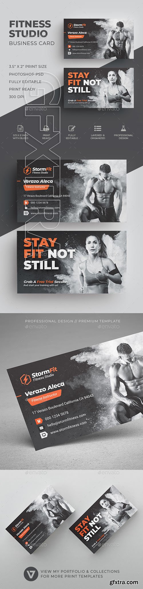 GraphicRiver - Fitness Business Card 22510382