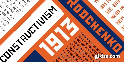 Rodchenko Font Family - 6 Fonts