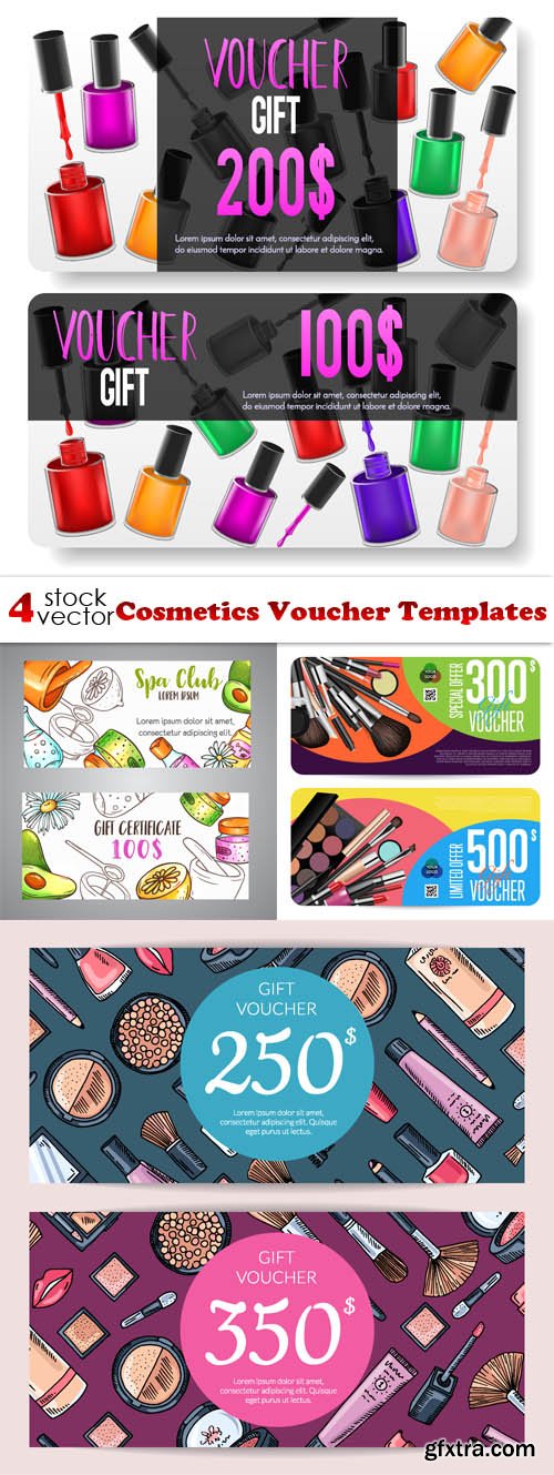 Vectors - Cosmetics Voucher Templates