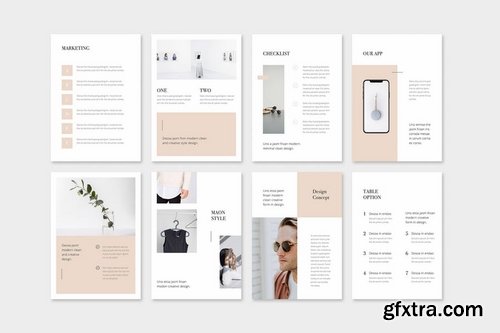 MAON - Vertical Keynote A4 + US Letter Template