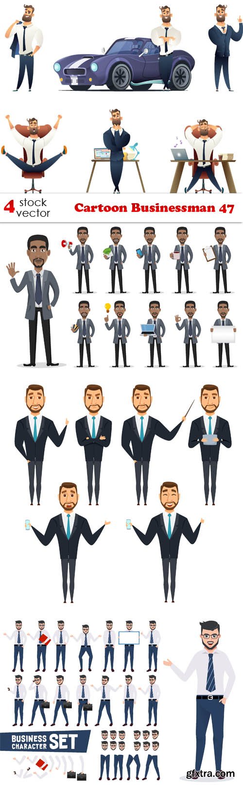 Vectors - Cartoon Businessman 47