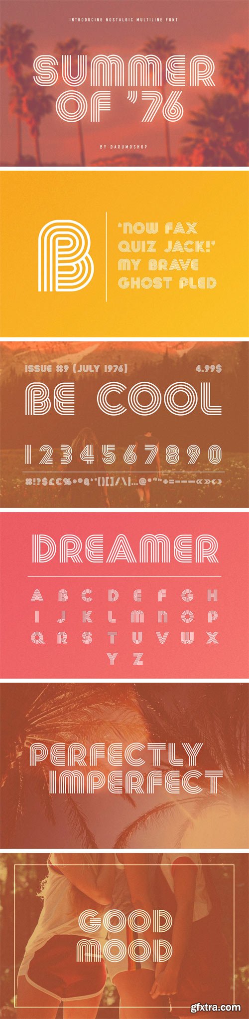 CM - Summer 0f 76 - Multi-Line Font 2700198