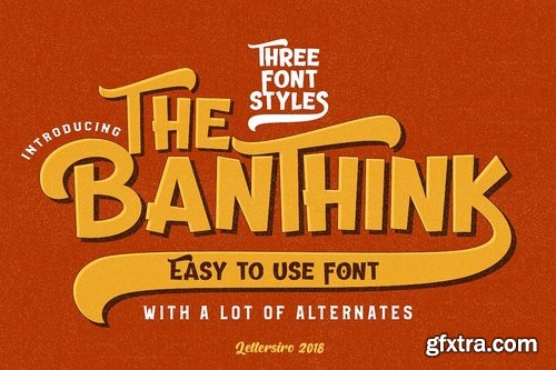 CM - The Banthink - 3 Font Styles 2905442