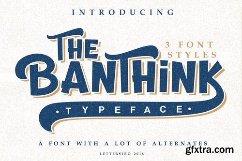CM - The Banthink - 3 Font Styles 2905442