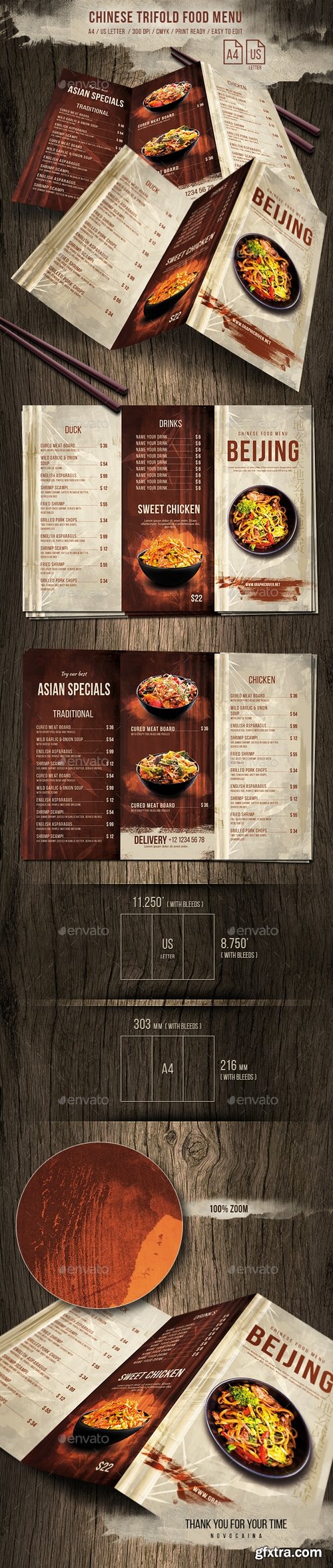 Graphicriver - Chinese Trifold A4 & US Letter Food Menu 20679372