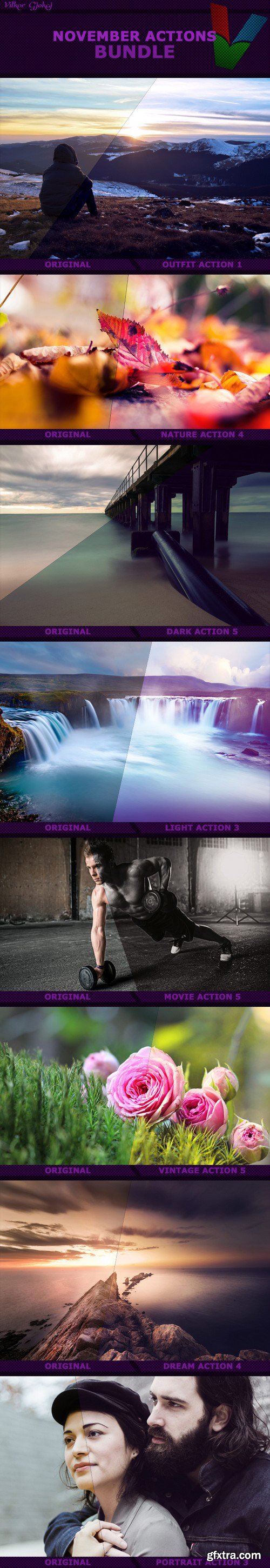 Graphicriver - November Photoshop Actions Bundle 19069451