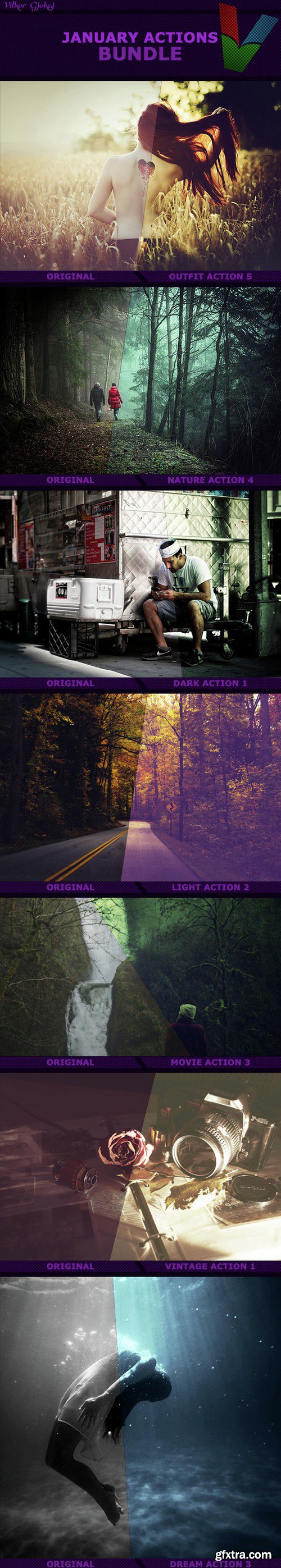 Graphicriver - January Photoshop Actions Bundle 14835548