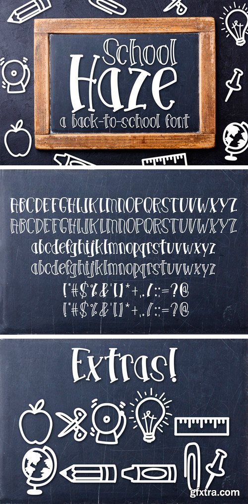 Fontbundles - School Haze a Back-to-School Font 25720