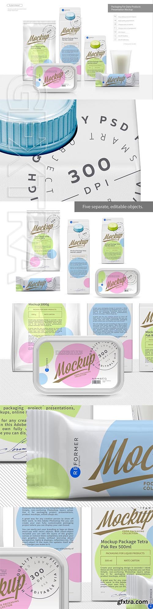 CreativeMarket - Packaging for Dairy Products Present 2906020