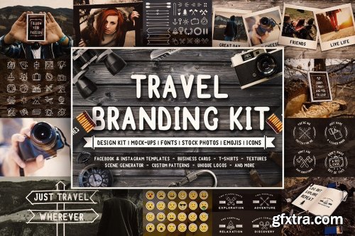 CreativeMarket Full Travel Branding Kit 1483281